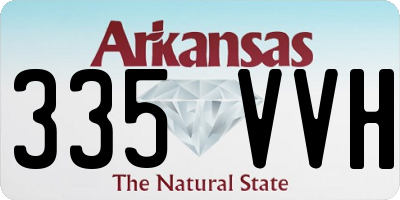 AR license plate 335VVH
