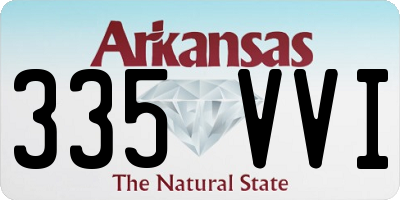 AR license plate 335VVI