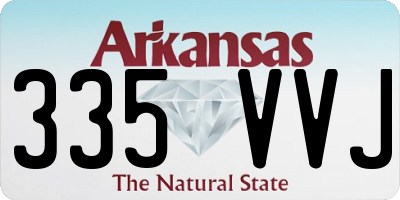 AR license plate 335VVJ