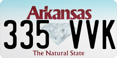 AR license plate 335VVK