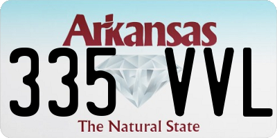 AR license plate 335VVL