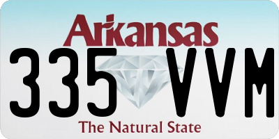 AR license plate 335VVM