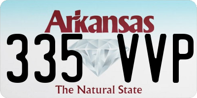 AR license plate 335VVP