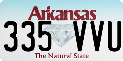 AR license plate 335VVU