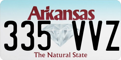 AR license plate 335VVZ