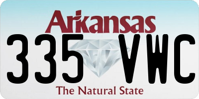 AR license plate 335VWC