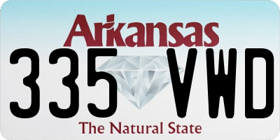 AR license plate 335VWD