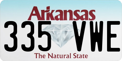 AR license plate 335VWE