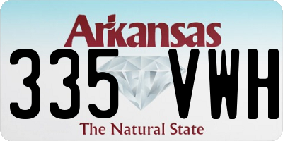 AR license plate 335VWH