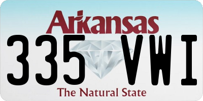 AR license plate 335VWI
