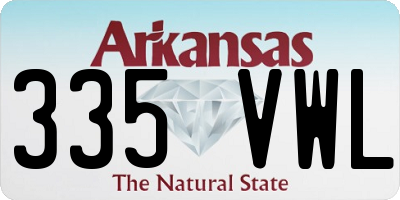 AR license plate 335VWL