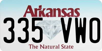 AR license plate 335VWO