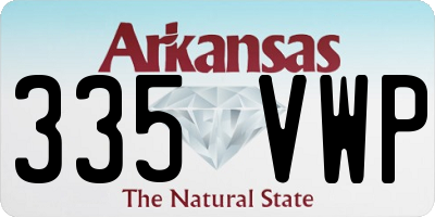 AR license plate 335VWP
