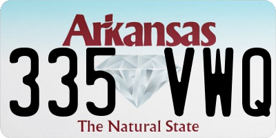 AR license plate 335VWQ