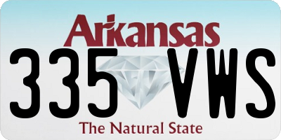 AR license plate 335VWS