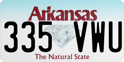 AR license plate 335VWU