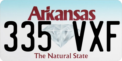 AR license plate 335VXF