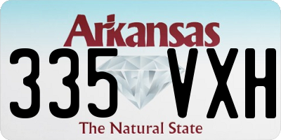 AR license plate 335VXH