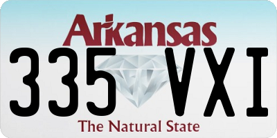 AR license plate 335VXI