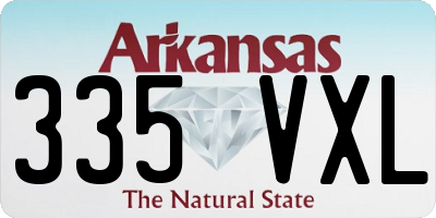 AR license plate 335VXL
