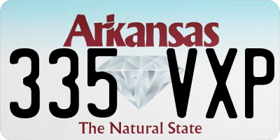 AR license plate 335VXP