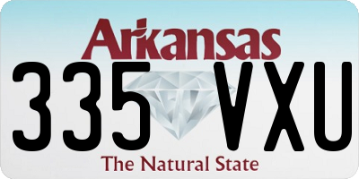 AR license plate 335VXU