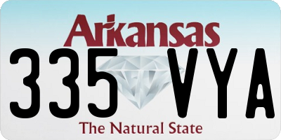 AR license plate 335VYA