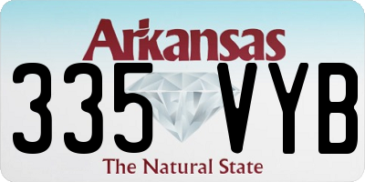 AR license plate 335VYB