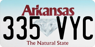 AR license plate 335VYC
