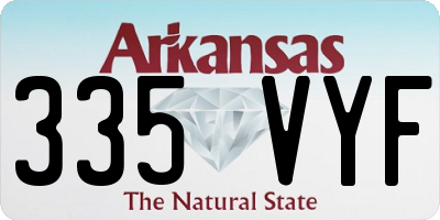 AR license plate 335VYF