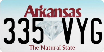 AR license plate 335VYG