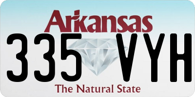 AR license plate 335VYH