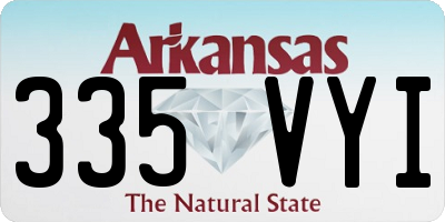AR license plate 335VYI