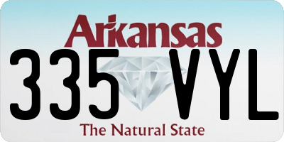 AR license plate 335VYL
