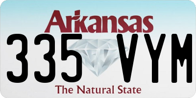 AR license plate 335VYM