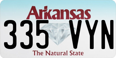 AR license plate 335VYN