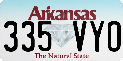 AR license plate 335VYO