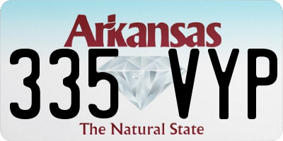 AR license plate 335VYP
