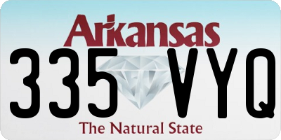 AR license plate 335VYQ