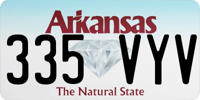 AR license plate 335VYV