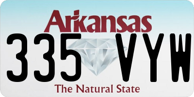 AR license plate 335VYW