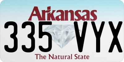 AR license plate 335VYX
