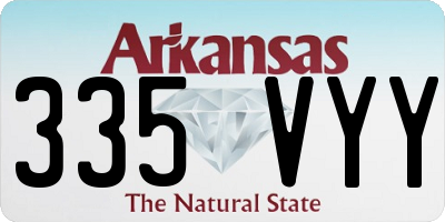 AR license plate 335VYY