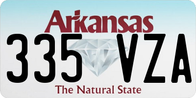 AR license plate 335VZA