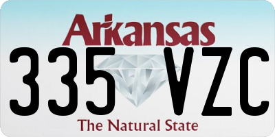 AR license plate 335VZC