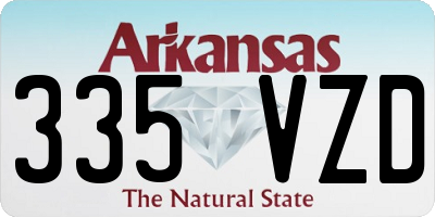 AR license plate 335VZD