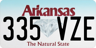 AR license plate 335VZE