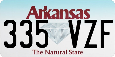 AR license plate 335VZF