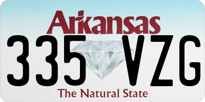 AR license plate 335VZG