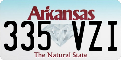 AR license plate 335VZI